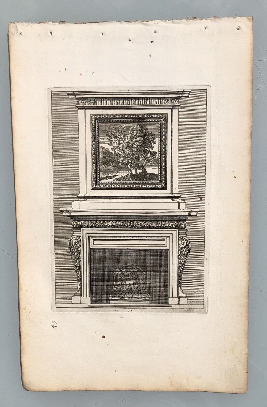Vintage Etching Original Architecture Jean LEPAUTRE (1618-1682) x3 image 8