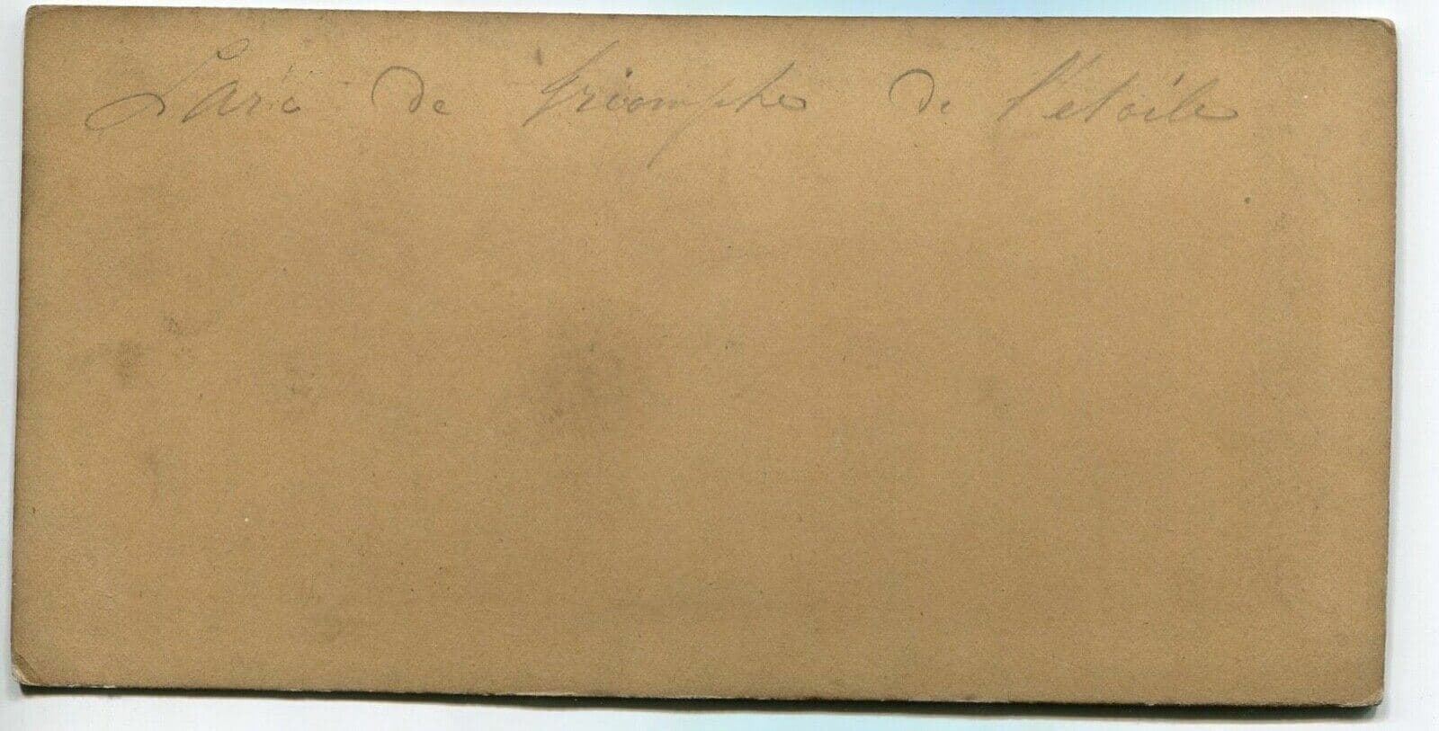 Vintage Stereoview - Arc de Triomphe Paris - Albumen c. 1870 image 5