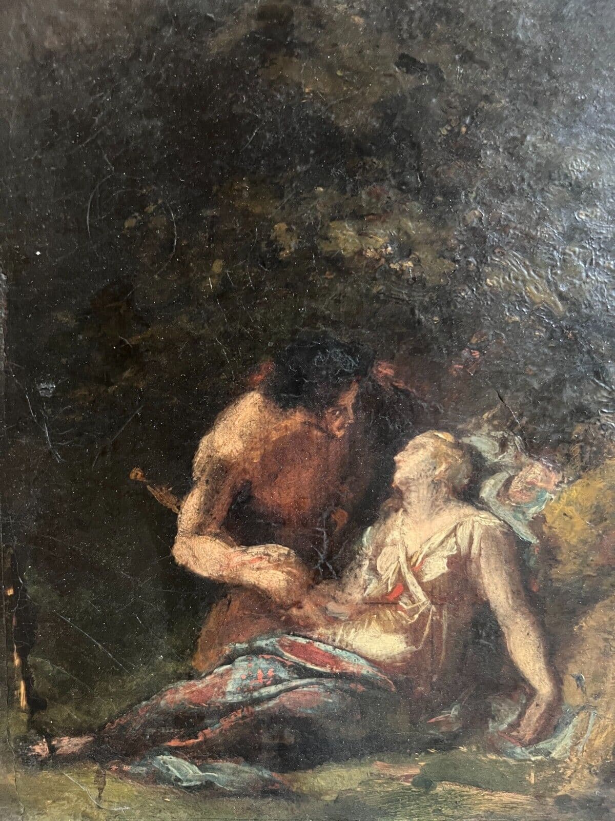 Antique Original Painting Louis HERSENT (1777-1860) Antique Scene image 1