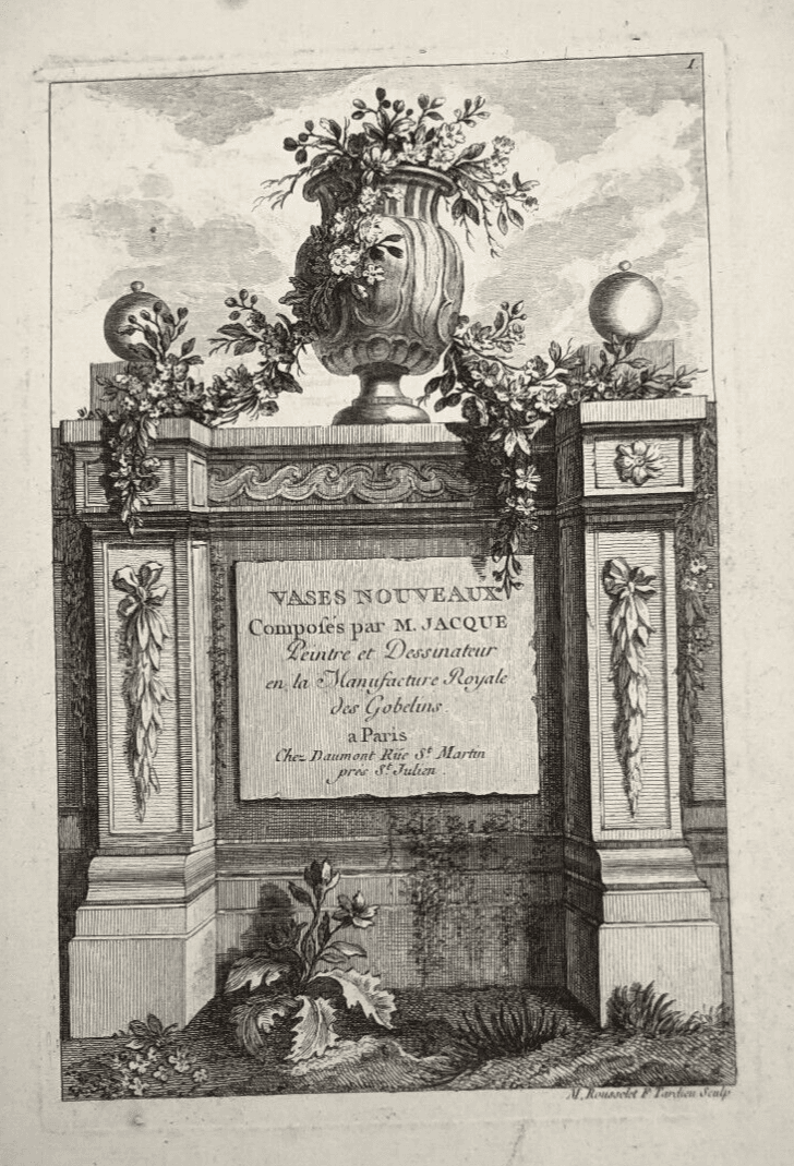 Vintage Etching Original Architecture Marie Anne Tardieu ROUSSELET (1732-1826) image 5