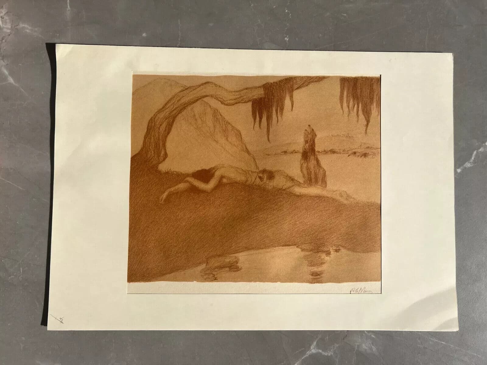 Vintage Lithography Abel Pfeffermann PANN (1883-1963) - Bible, Geneva, Cain image 7