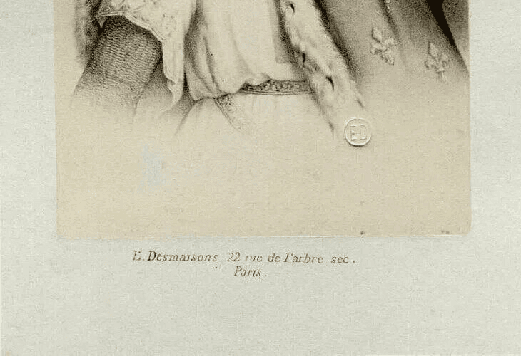 CDV Vintage E. Desmaisons - Louis IX, Albumen after Drawing c 1870 image 3