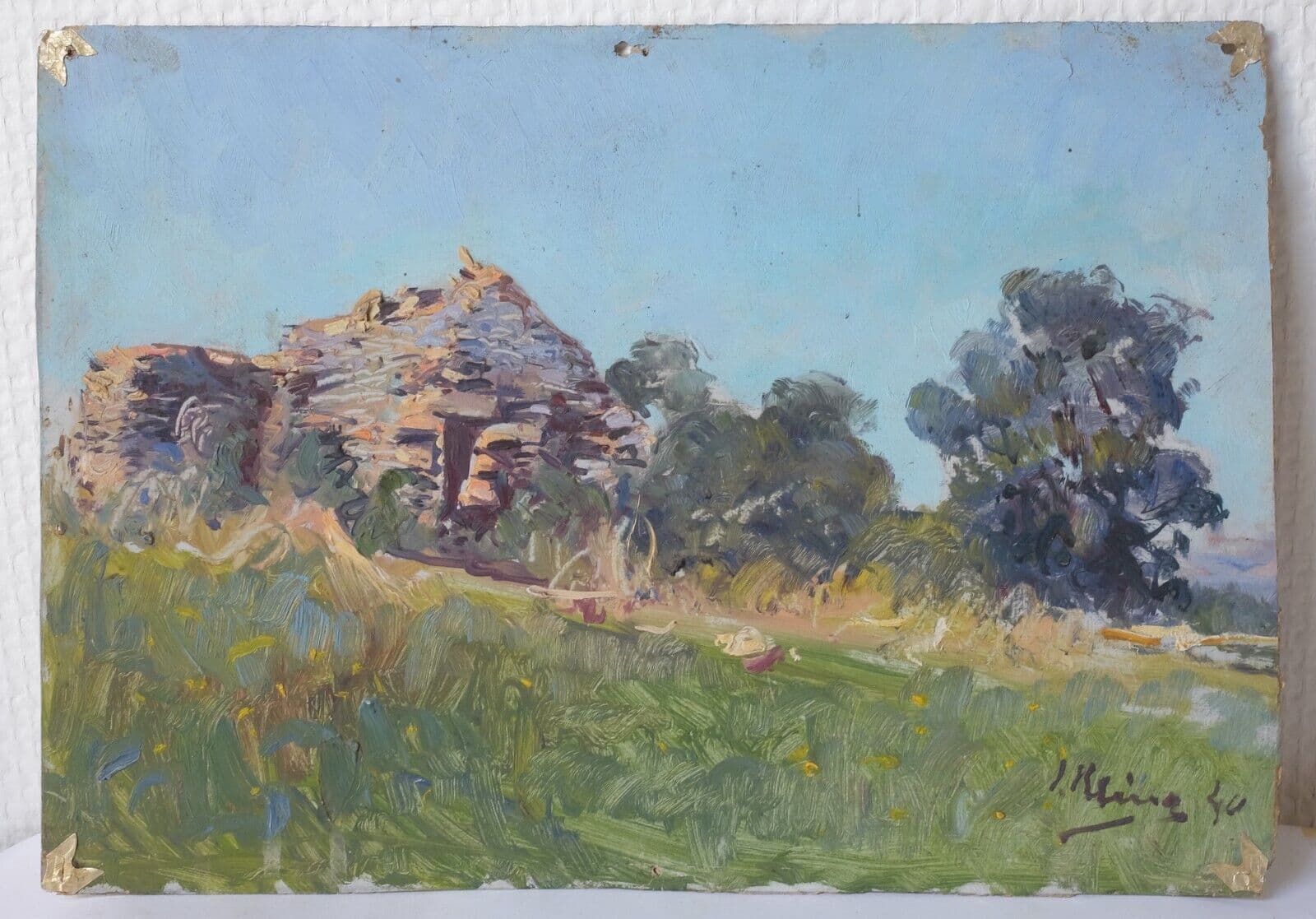 Jules KLING (1872-1949) Landscape with Ruins Painting image 1