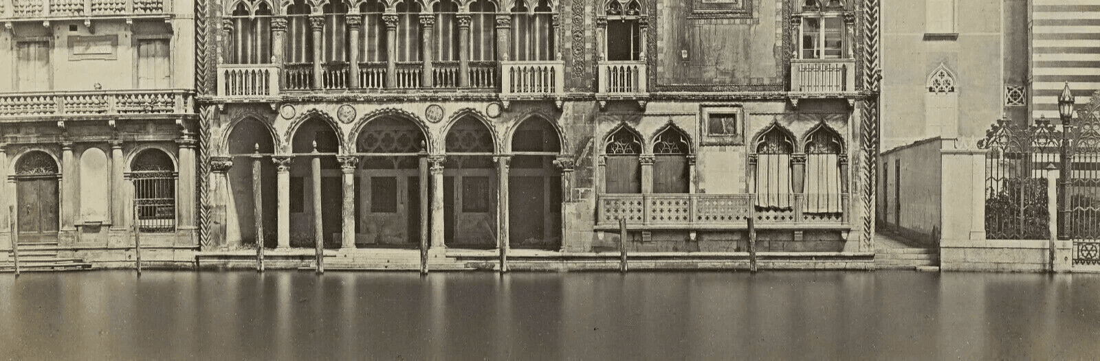 Antique Carlo Ponti (1820-1893) Palace of the Ca d'Oro Venice 1870 Photograph image 6