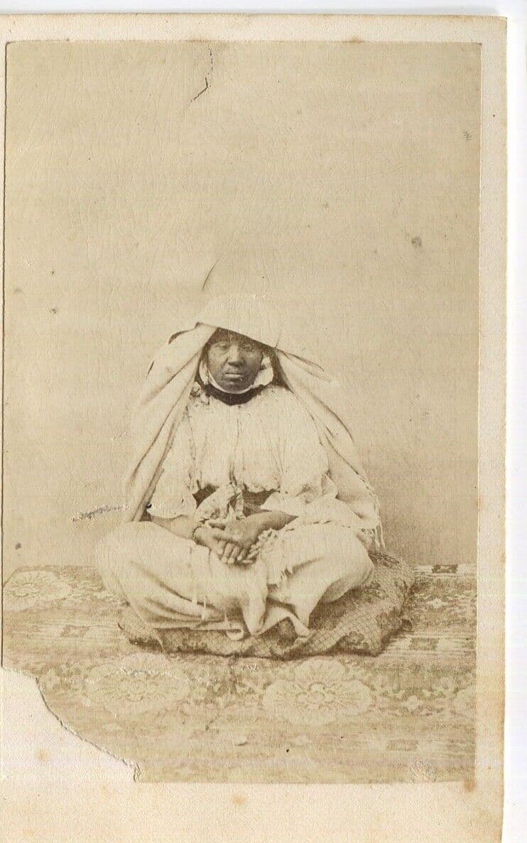 CDV Photograph Orientalist Portrait Baker Woman Tunis 1867 image 1