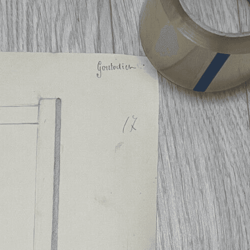 Antique Architecture Original Drawing Architecture, Chair, Sketch image 4