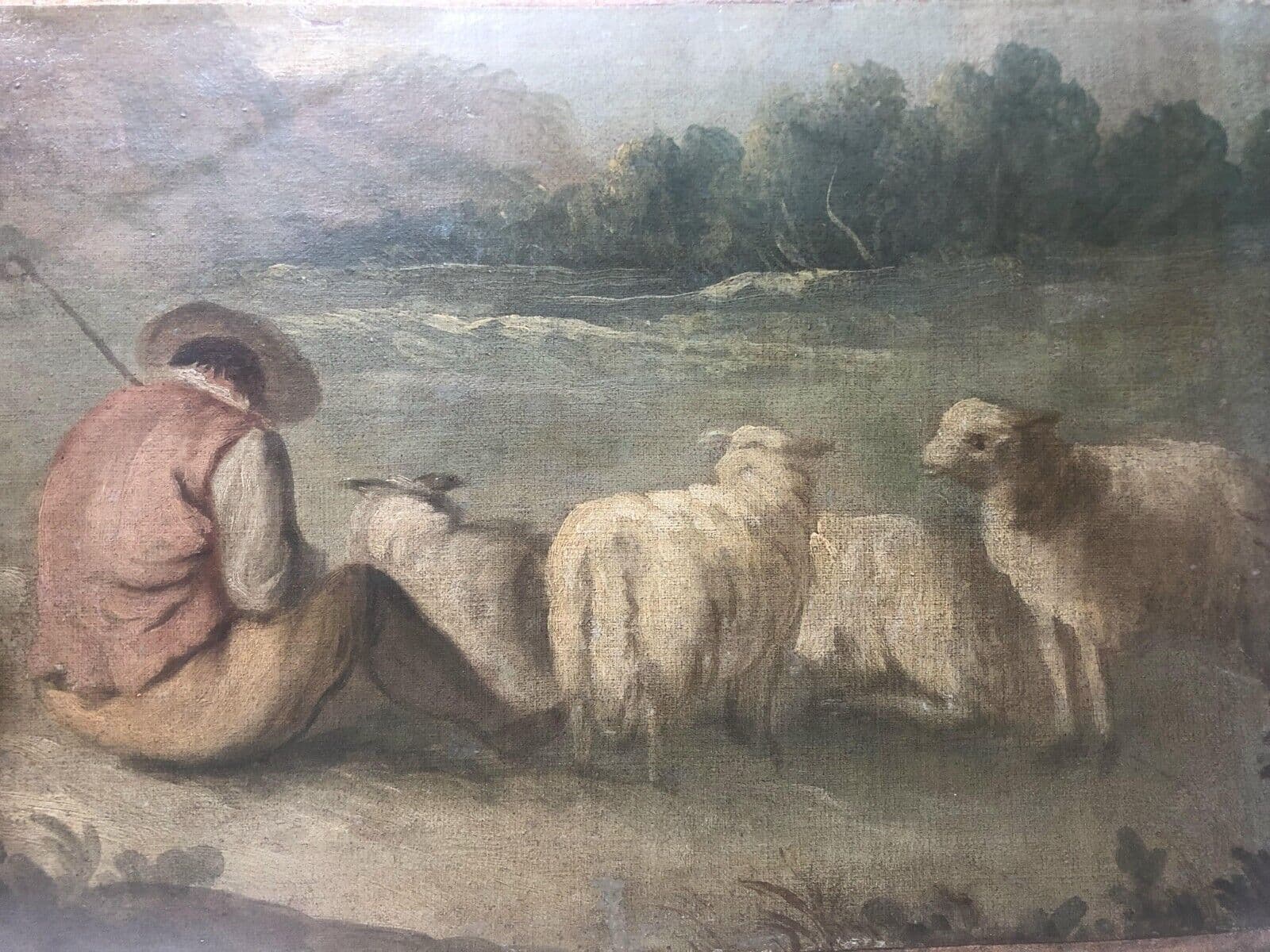 Painting Shepherd with his Flock image 1