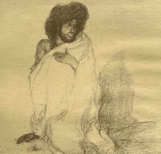 Vintage Lithography Abel Pfeffermann PANN (1883-1963) - Bible, Leah image 2