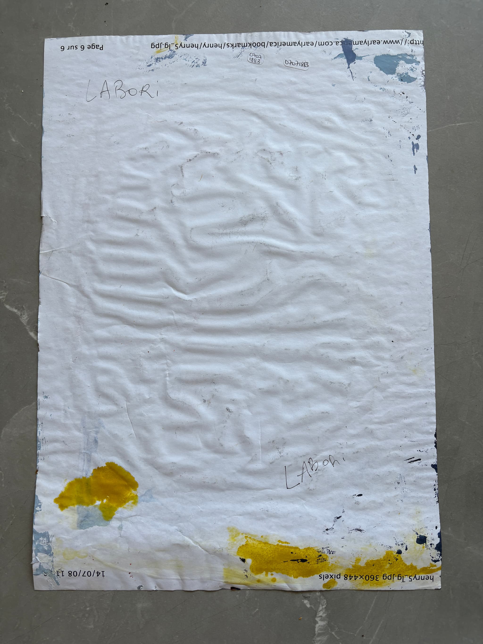 Antique Oil Drawing Abstract Art SERVAIS Anny, Fernand Labori image 5