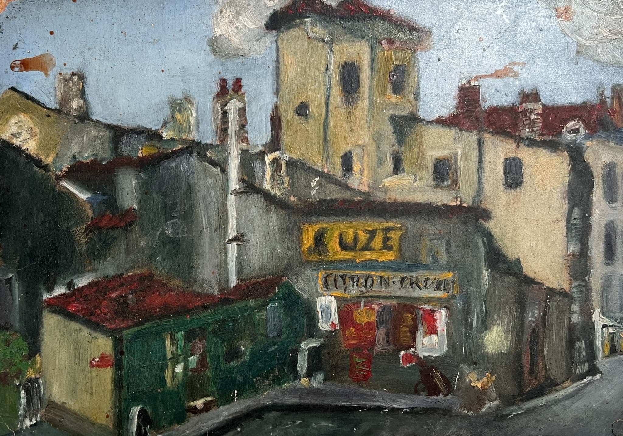 Painting Cityview Landscape signed image 1