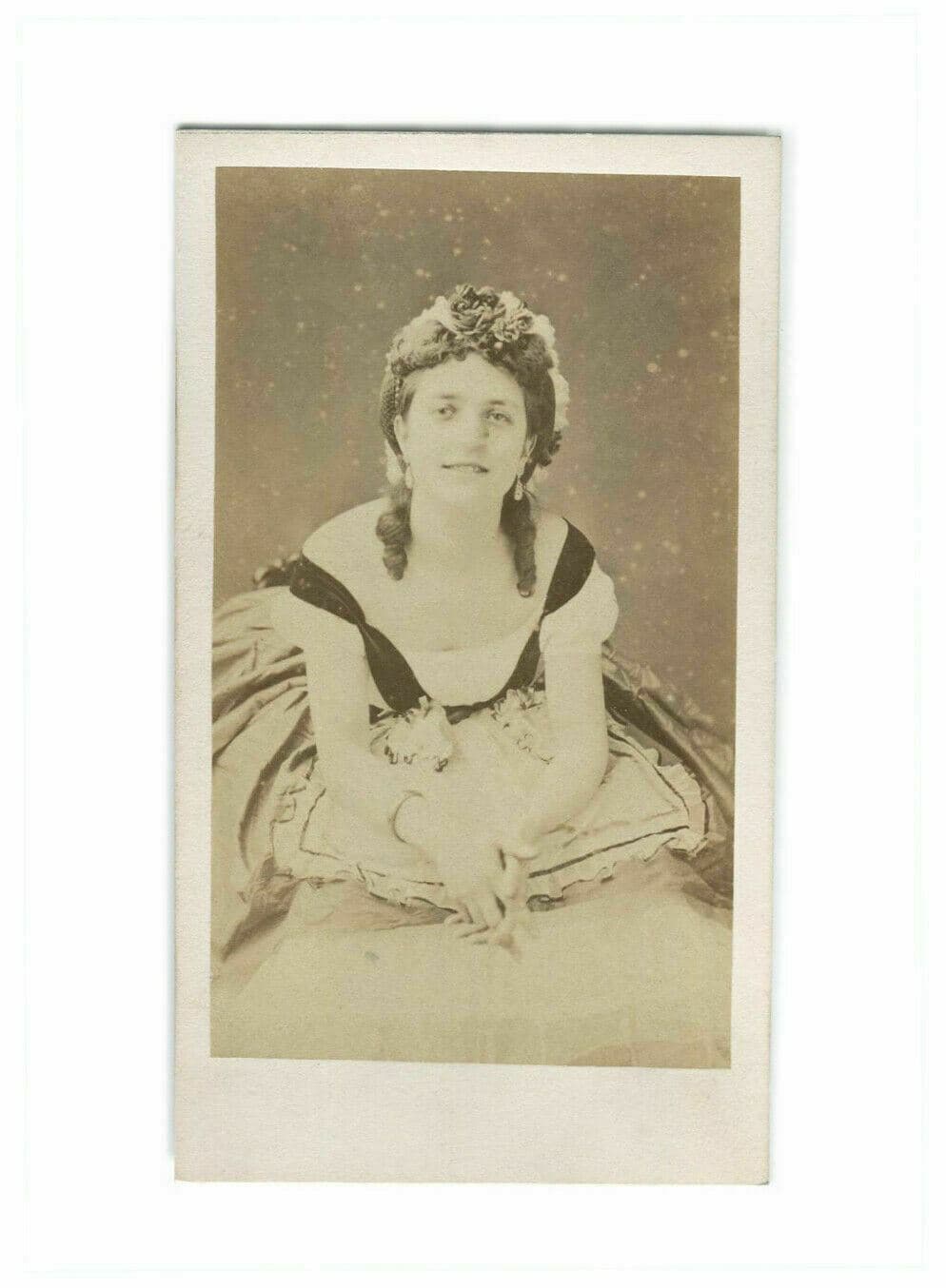 CDV Vintage Photographs ULRIC GROB - Anna Merante , OPERA c. 1864