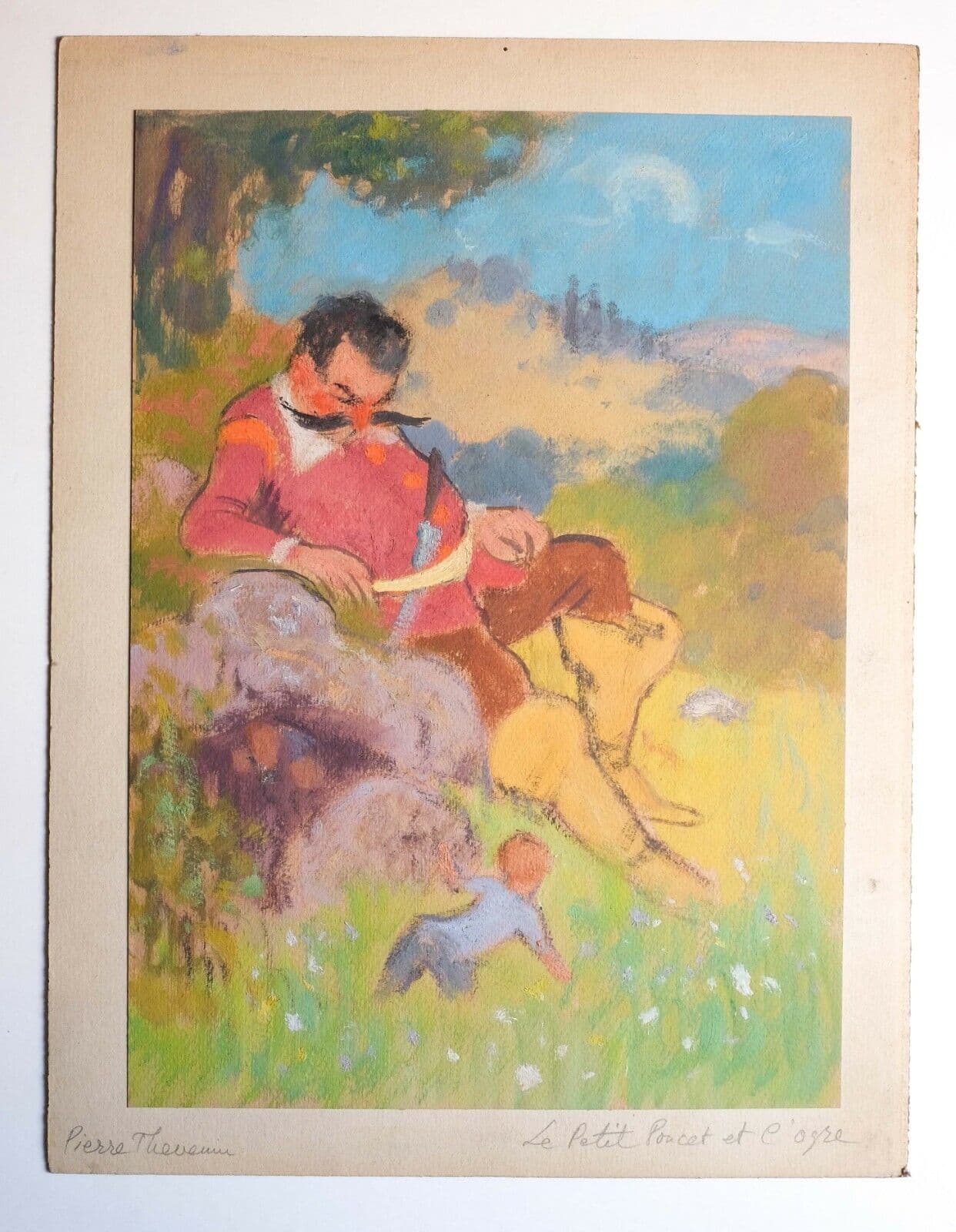 Pierre THEVENET (1870-1937) Hop-o'-My-Thumb Drawing image 2