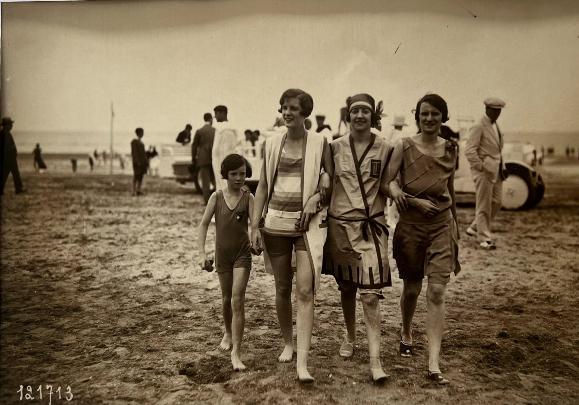 Beach Time in Deauville in 1920