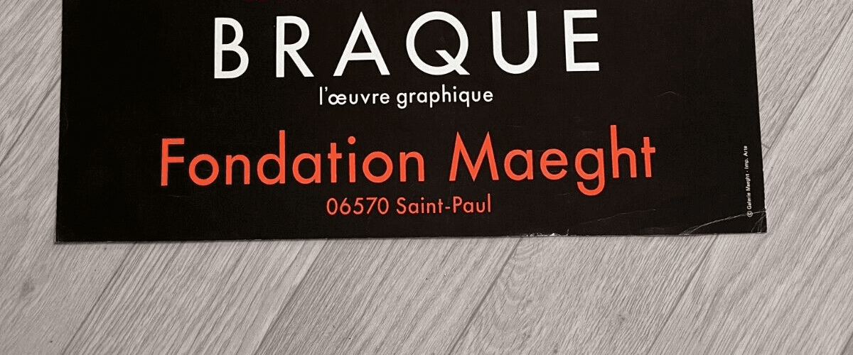 Vintage Poster Georges Braque Exhibition, L'Oeuvre Graphique 1979 image 5