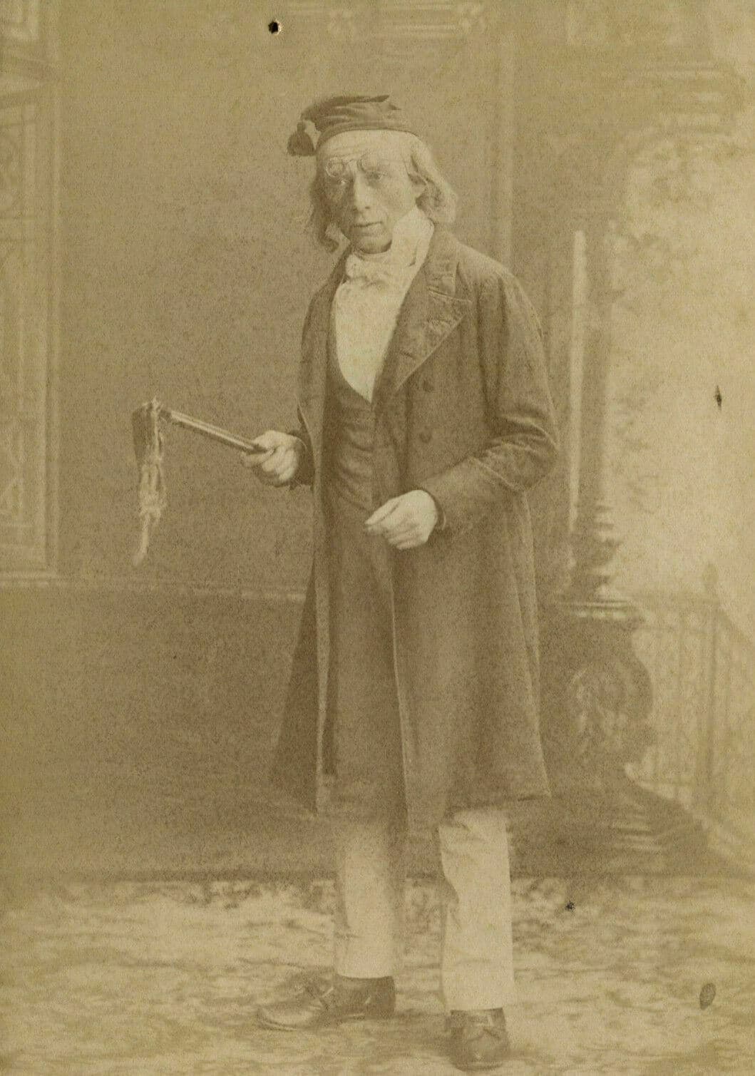 Cabinet Card Photograph Eug.Fontaine - Actor G.Germane ? Dedicated c. 1870 image 1