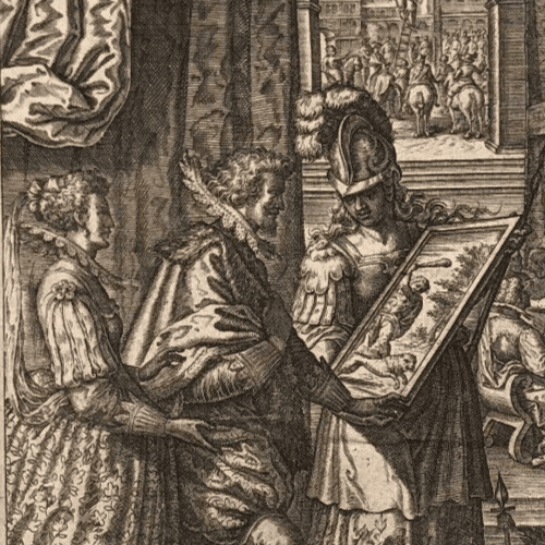 Antique Etching Léonard GAULTIER (1561-1630) History, Royalty, War, Religion image 3