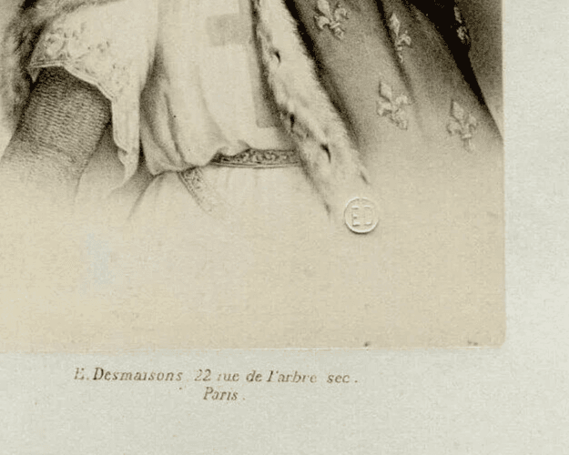 CDV Vintage E. Desmaisons - Louis IX, Albumen after Drawing c 1870 image 4