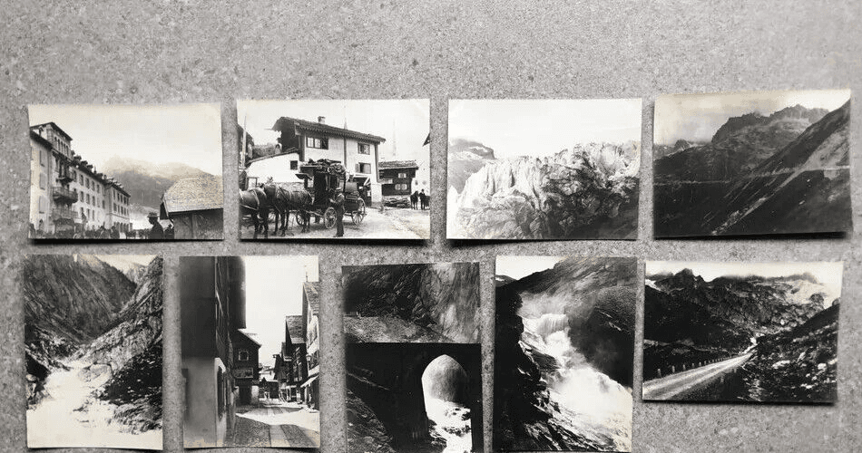 Vintage Photographs Lot x11 Mountain Landscape and People 1902 image 10
