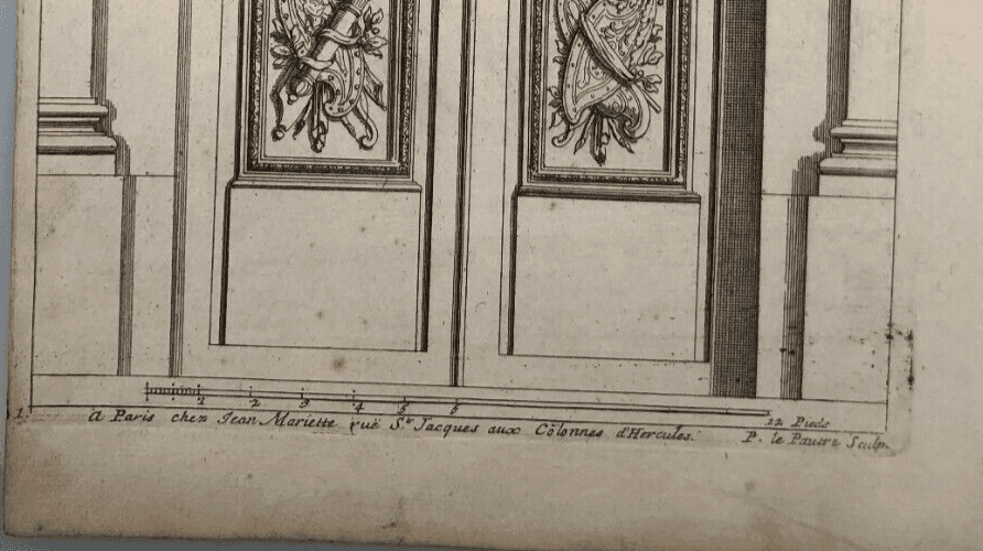 Antique Original Etching Jean LEPAUTRE (1618-1682) Doors, Architecture  x5 image 7
