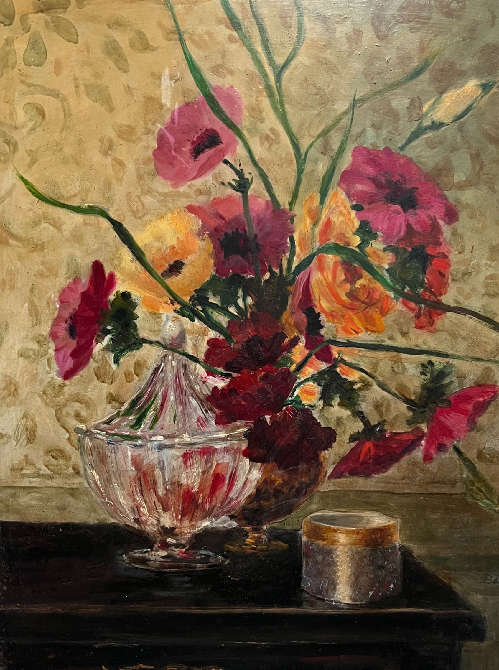 Painting by Pierre DEVAL (1897-1993) Bouquet image 1
