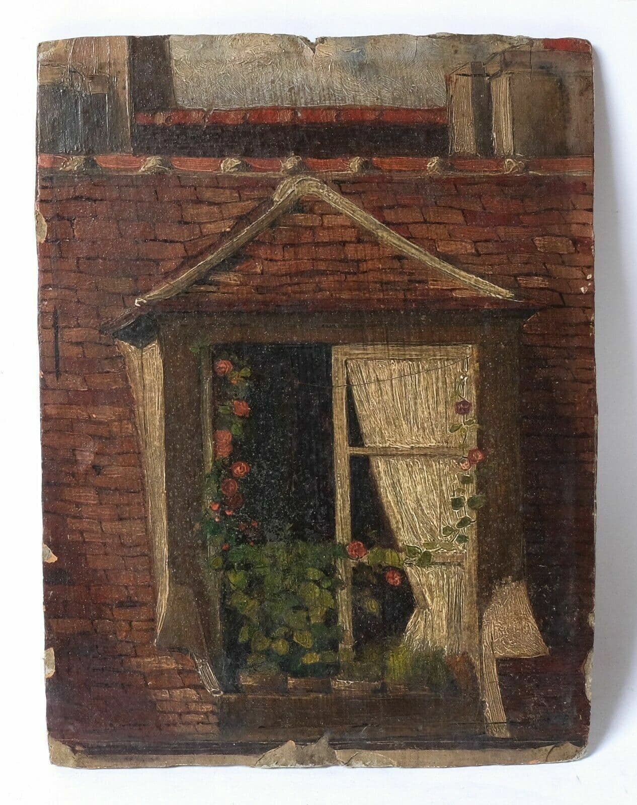 Gabriel Guay, House and Window 1875 Painting image 2