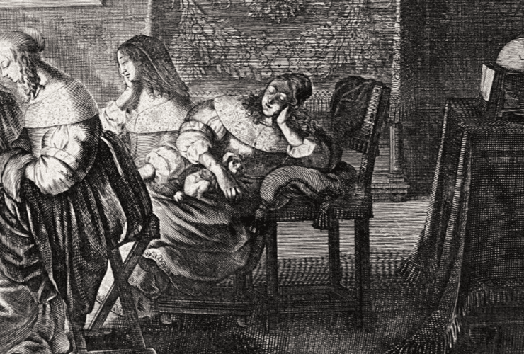 Antique Original Engraving The Wise and Foolish Virgins by Abraham Bosse image 4