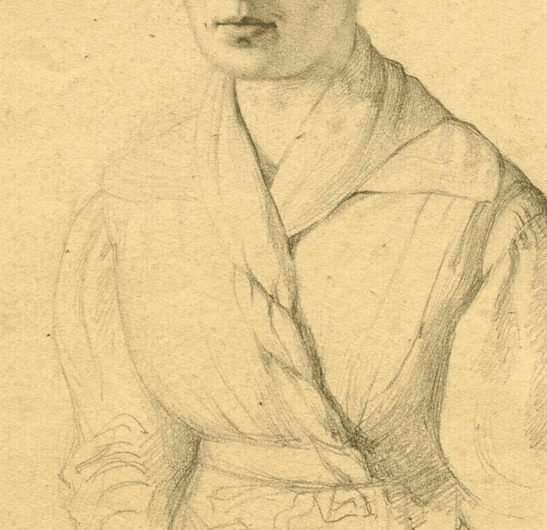 Antique Drawing 19th century Pencil Massacre of the Innocents 1834 Original image 7
