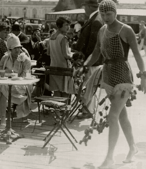 Vintage Original Photograph Beach, Coffee and Fashion 1920' image 5