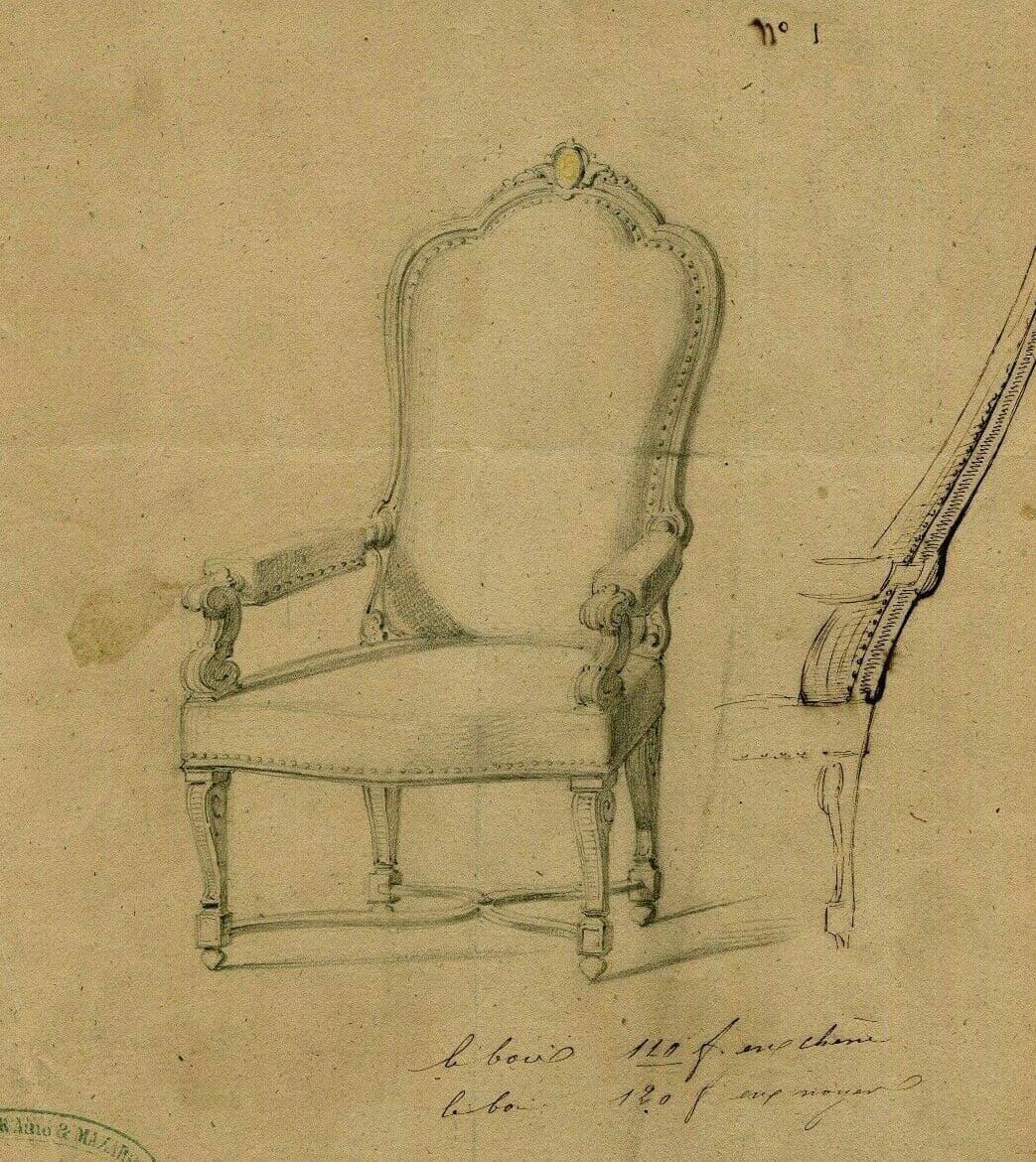 Drawing Chair Design, Sketch