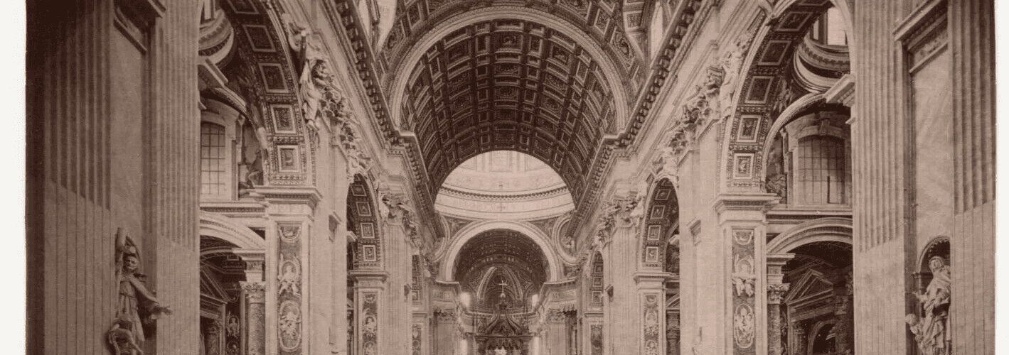 Vintage Photograph Italy, Roma Landscape, St Pierre Vatican 1901 image 2
