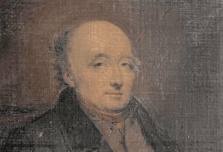 Antique Original Painting Man, Portrait, Businessman 19th image 2