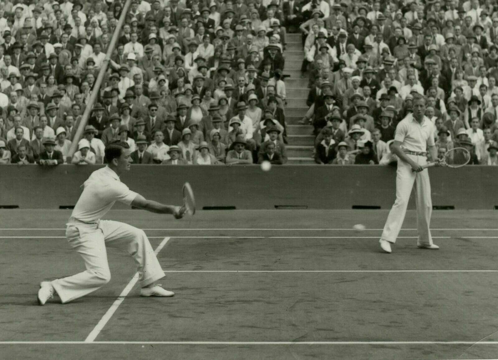 Vintage WIDE WORLD PHOTO PRESS - TENNIS - Coupe Davis,1929 - Allisson, Van Ryn image 1