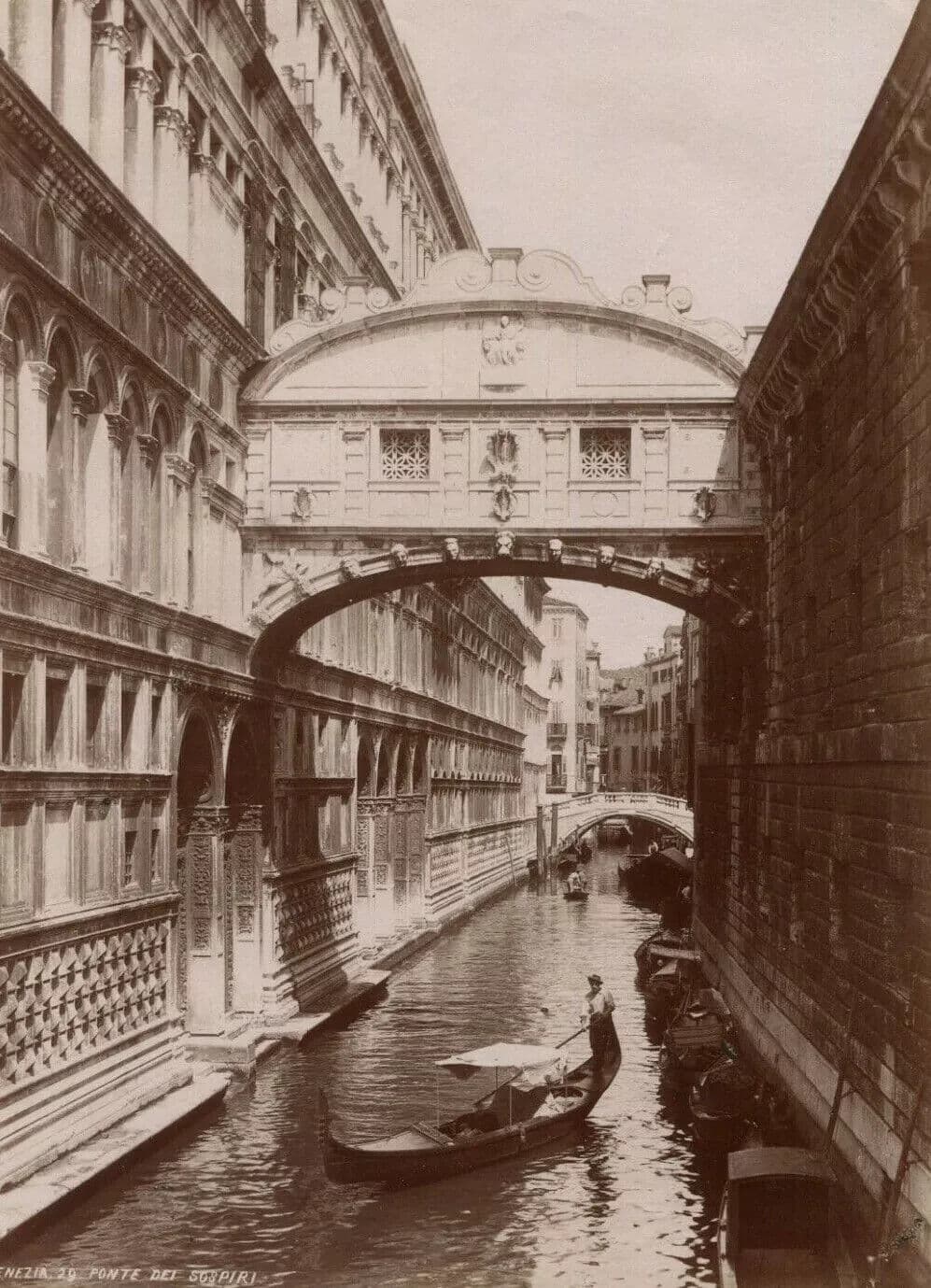 Vintage Photographs Landscape Venezia, Ponte dei Sospiri, Italy circa 1900 image 8
