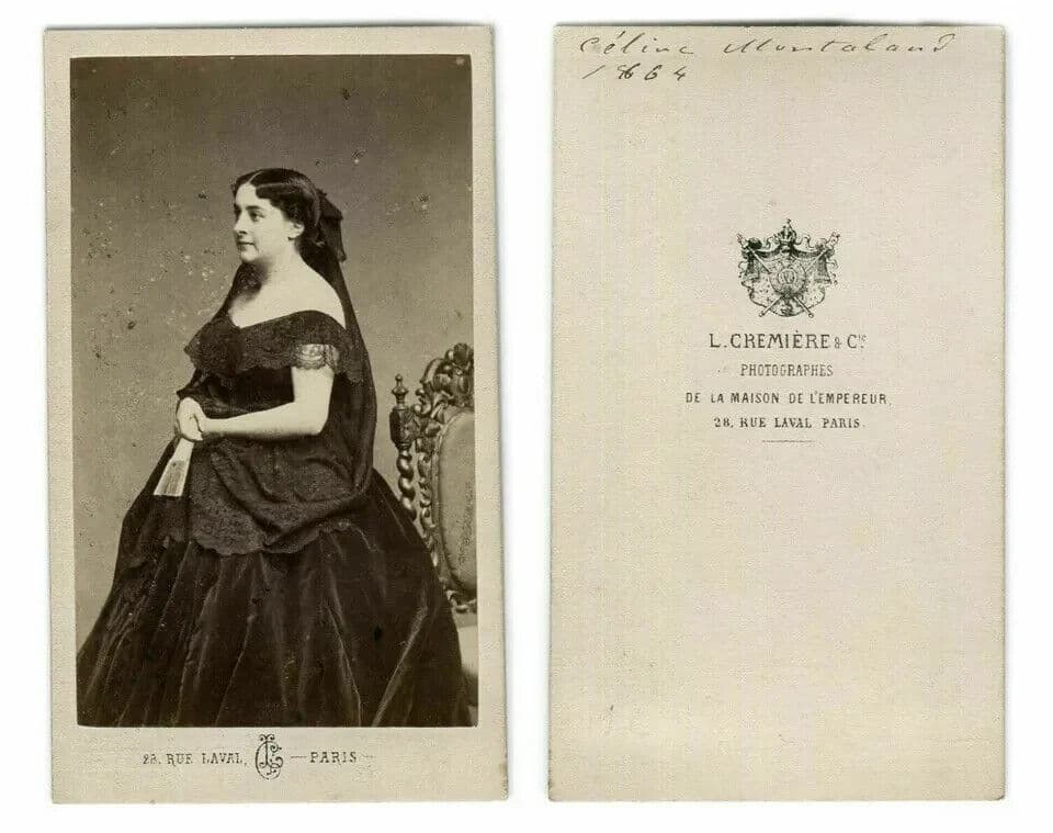CDV Photo L.CREMIERE - Celine Montaland, Actress, Dancer, French singer c.1864 image 3
