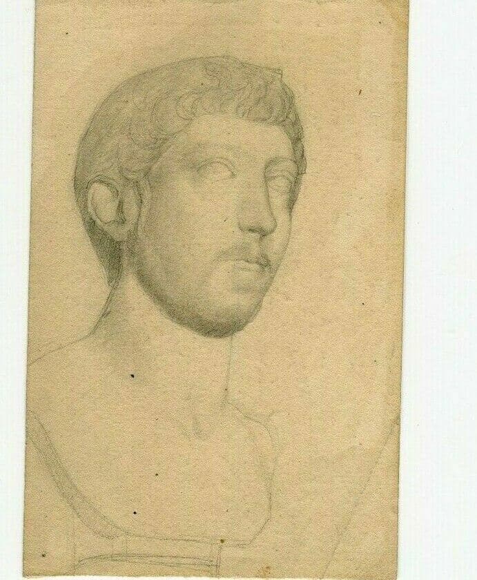 Drawing of Man Sculpture, Portrait image 1