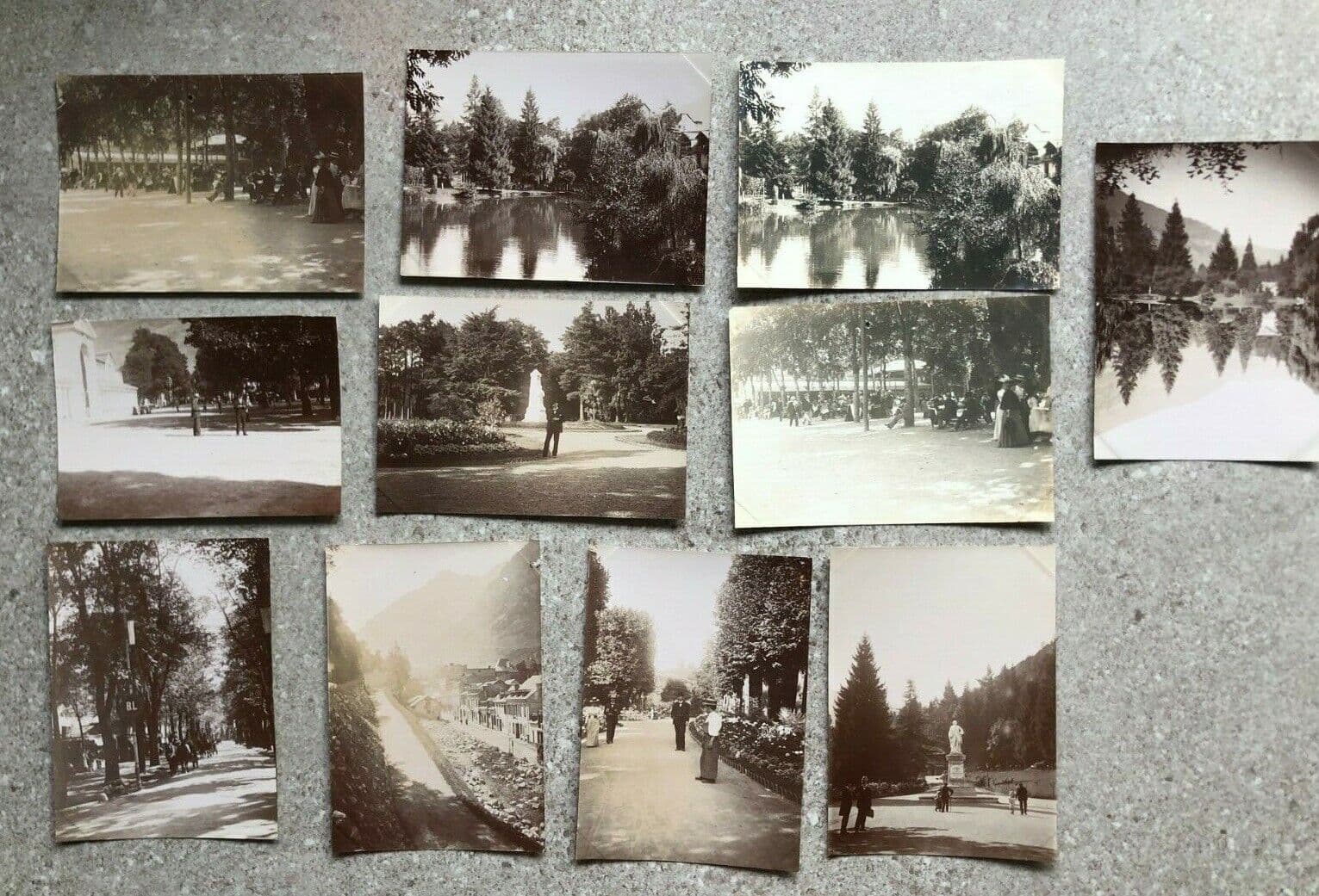 Vintage Photographs Lot Luchon, Cauterats, Tarbes, Hermal x11 1902 image 2