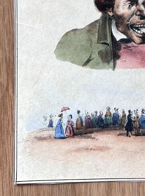 Antique French Romantic Illustration - 19th Century Artwork image 5