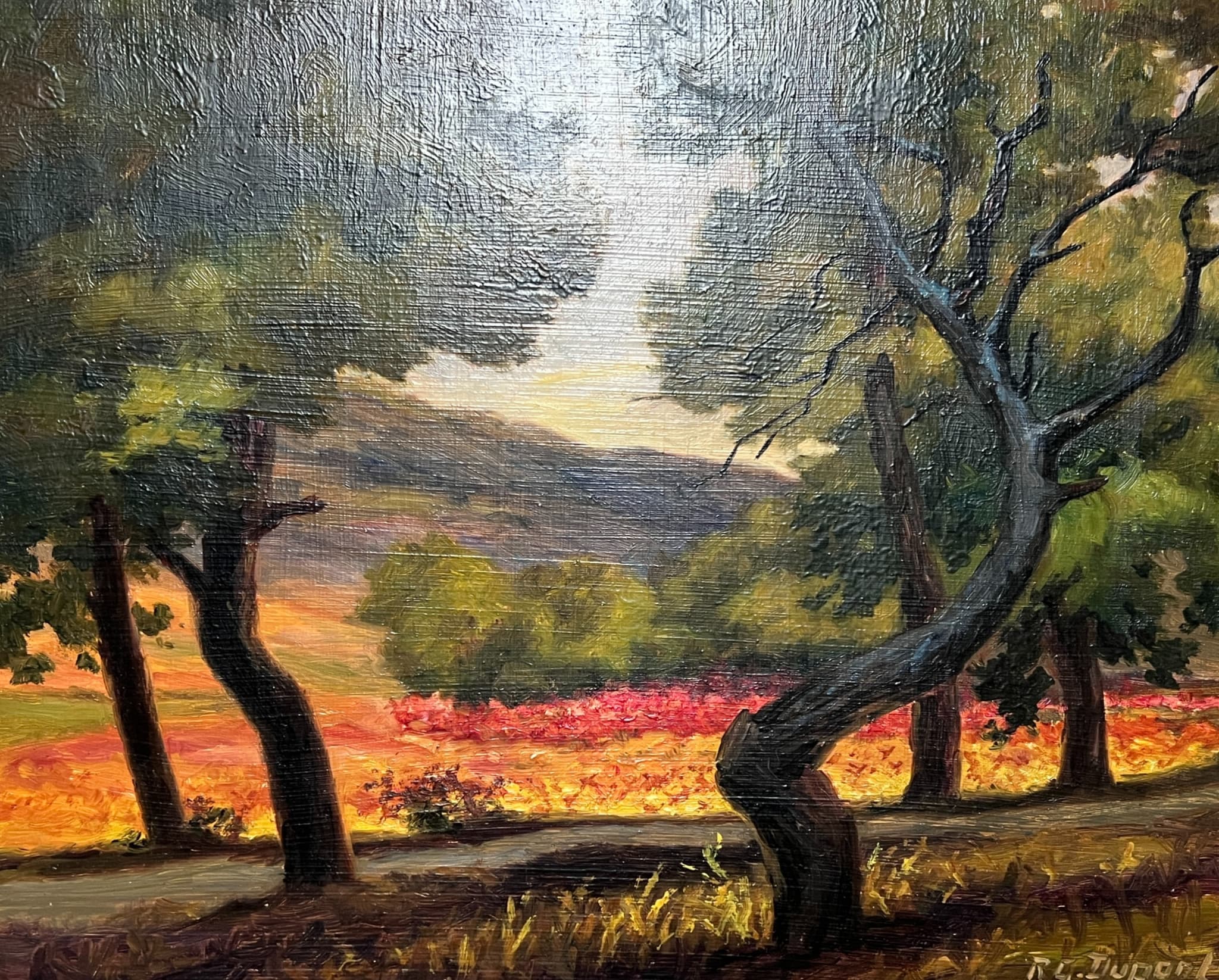 Painting Flowered Summer Landscape image 1