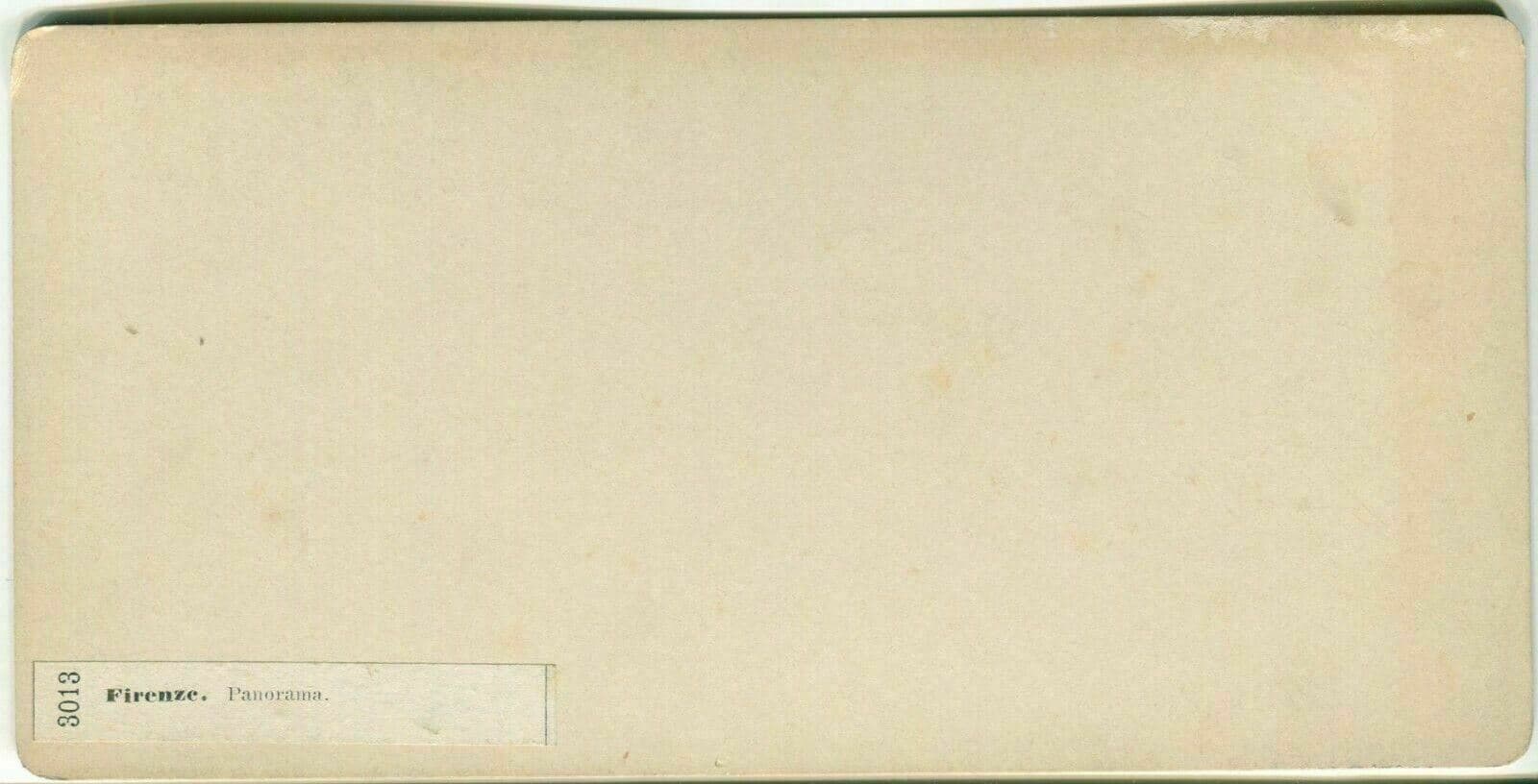 Giacomo BROGI - Florence. Panorama, Italie c. 1870 Vintage Stereoview image 2