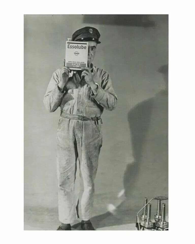 Vintage Photographys Original Buy Essolube Ad, Advertising c. 1935 image 2