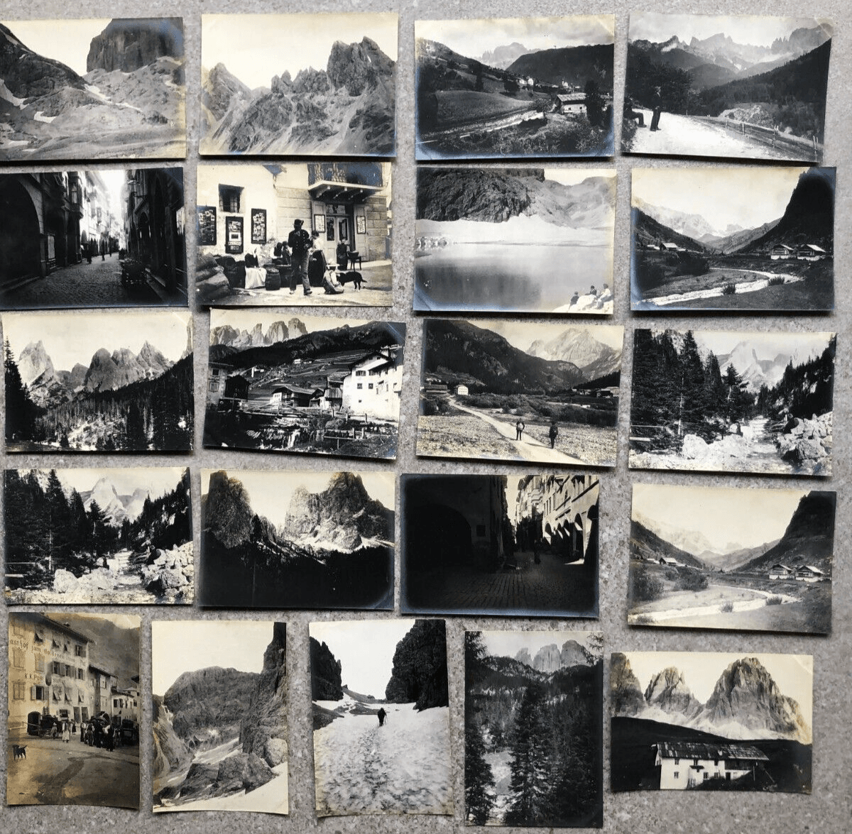 Vintage Photographs Lot x21 Mountain Landscape, Piz Palin, Tirren, Saraguin 1902 image 1