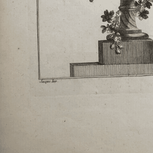 Antique Original Pierre François TARDIEU (1711-1771) Vases Etching x5 image 6