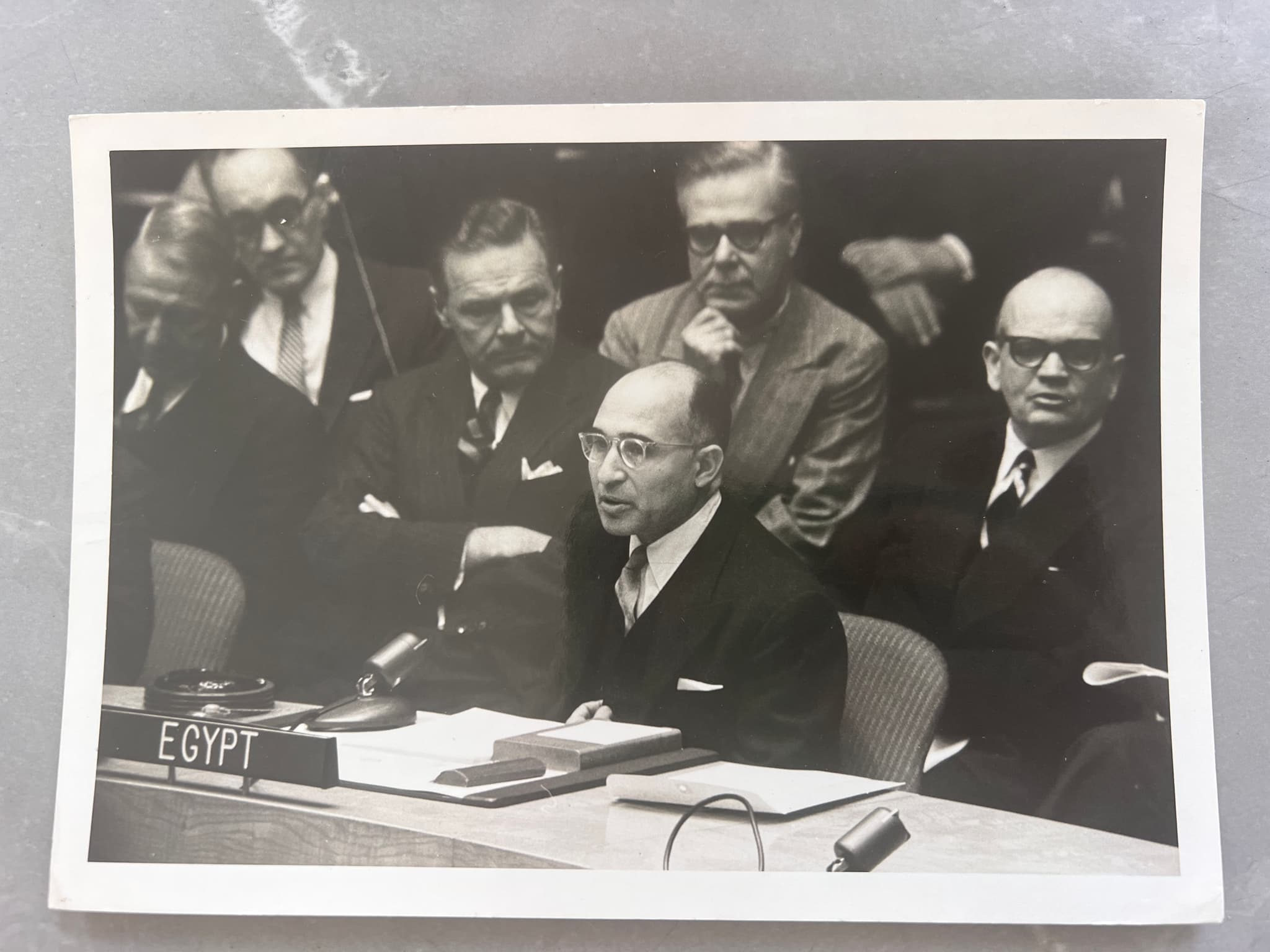 Press Photo Security Council Dearates Suez Canal Issue image 1