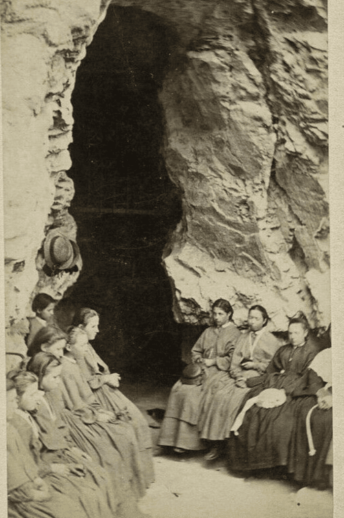 CDV Vintage Photographs - GARCIN - Fairies Caves in St Maurice c. 1870 image 1