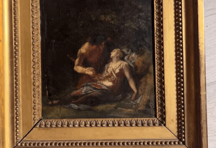 Antique Original Painting Louis HERSENT (1777-1860) Antique Scene image 5