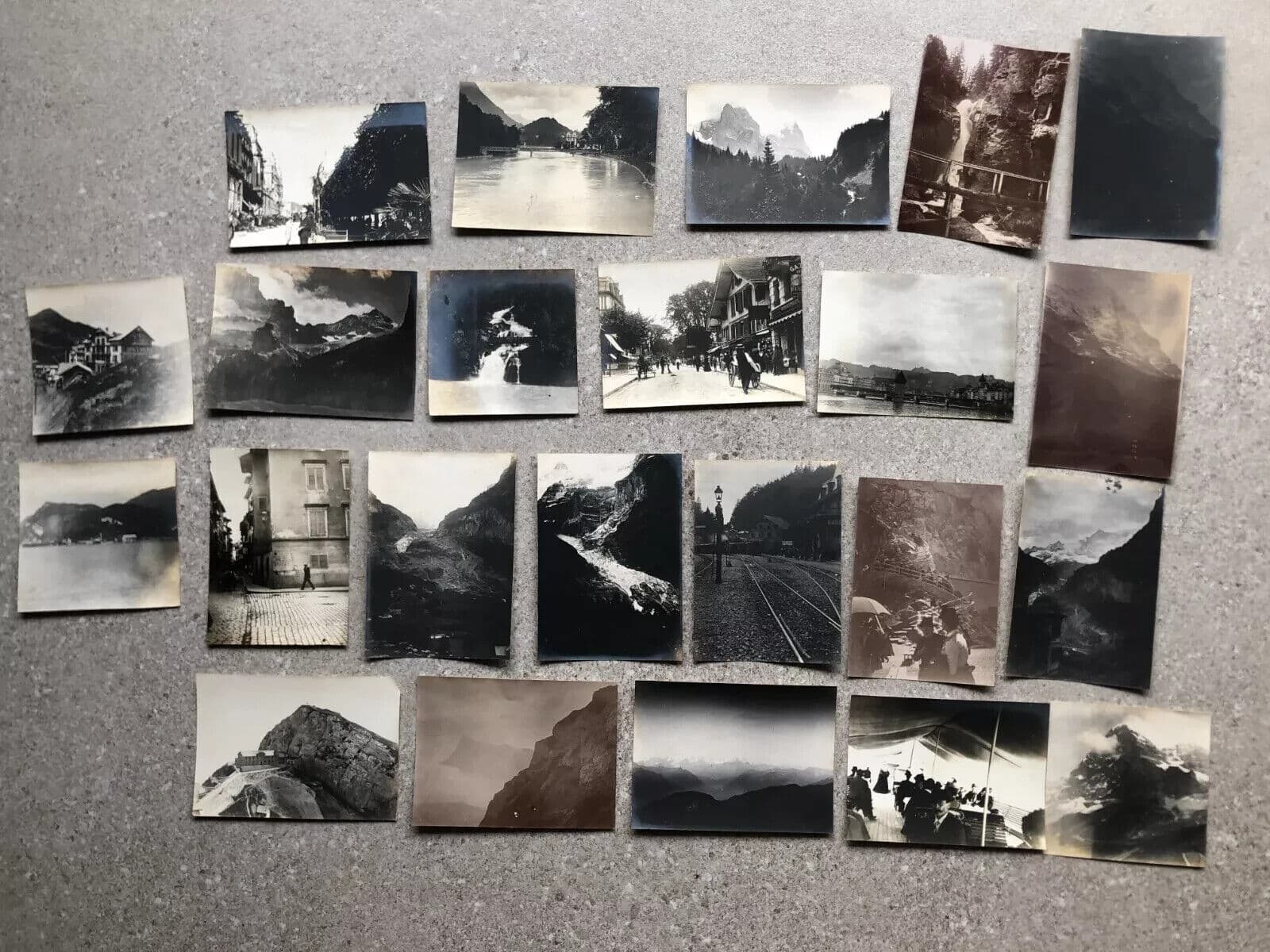Vintage Photographs Lot x21 Mountain Landscape and People 1902 image 6