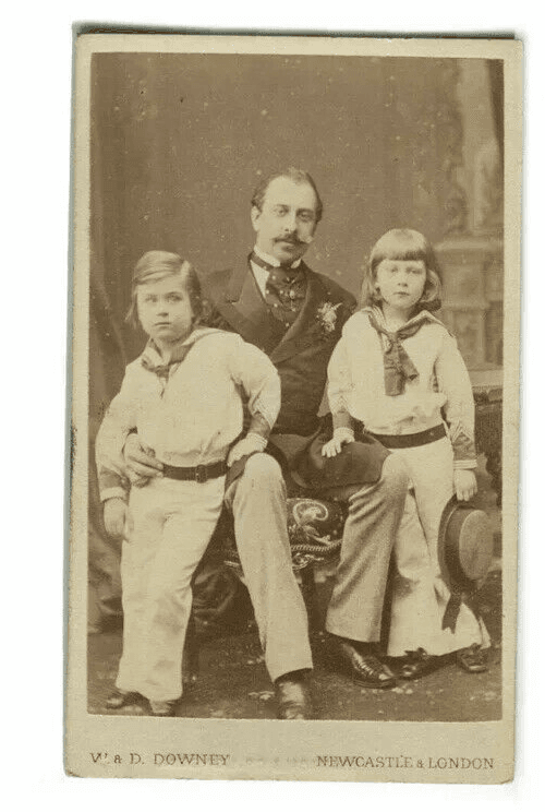 CDV Photographs DOWNE Francis, Duke of Teck and sons, Francis von Hohenstein1865 image 1