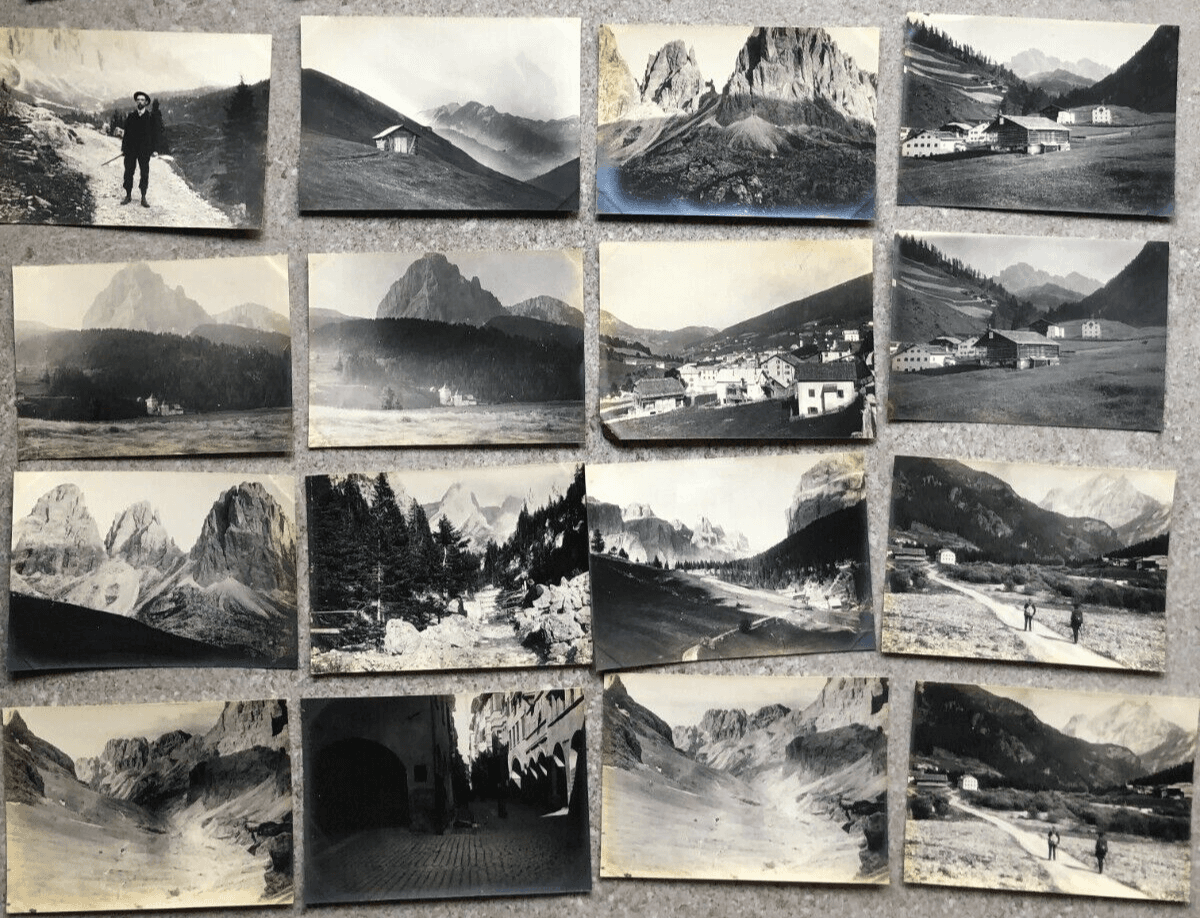 Vintage Photographs Lot x20 Mountain Landscape and People 1902 image 1