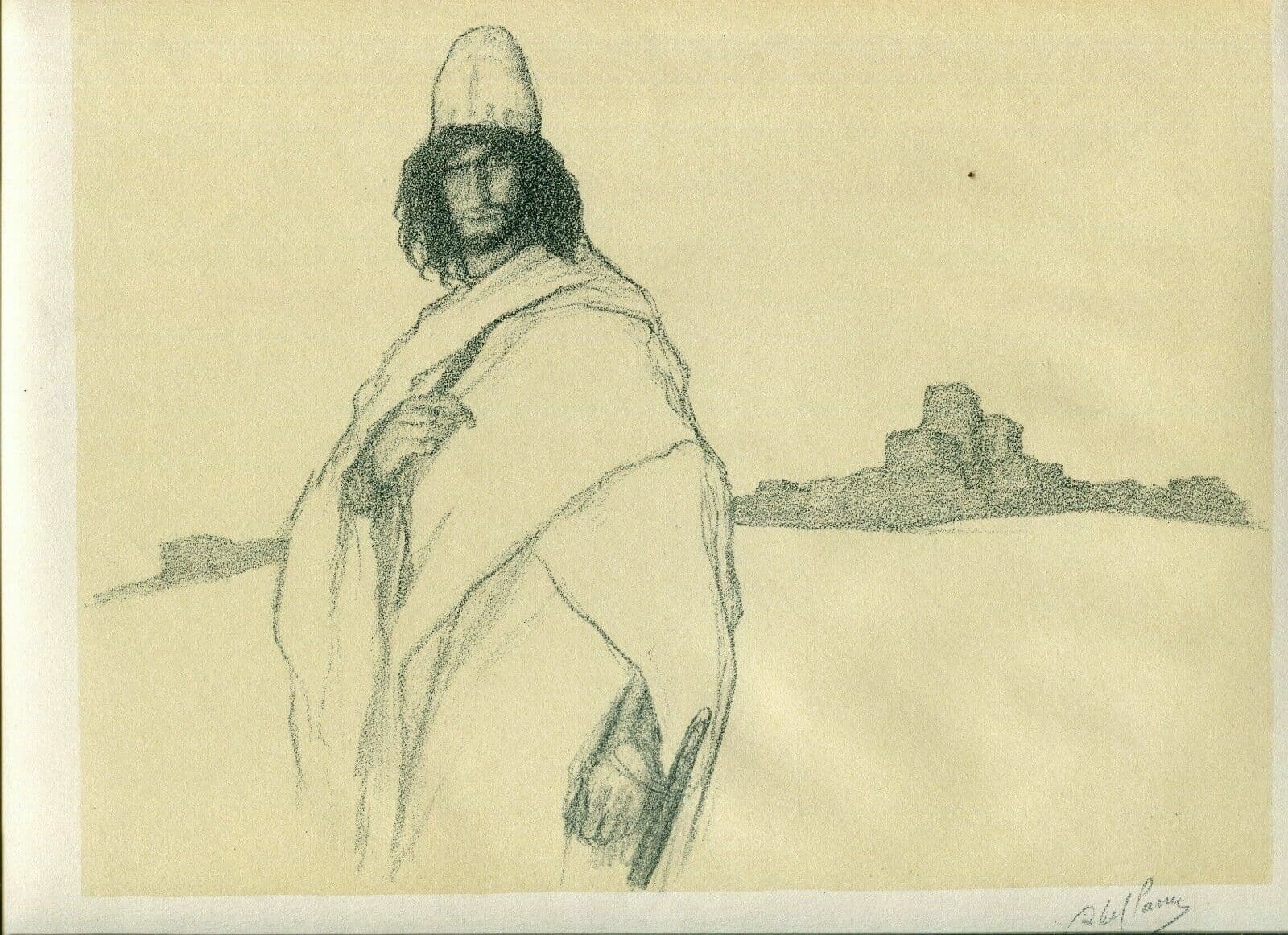 Abel Pfeffermann PANN (1883-1963) Bible, Exodus II, 6 Lithography image 2