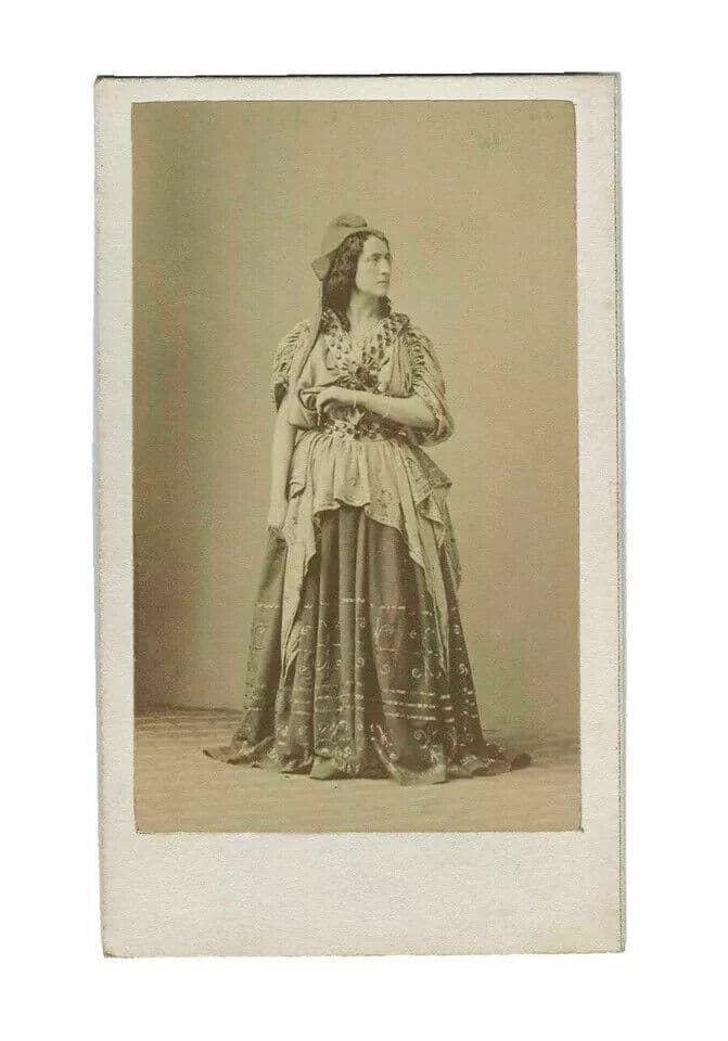 CDV Photographs DISDERI -  Adelaide Ristori, Italian Actress Portrait c. 1862 image 2